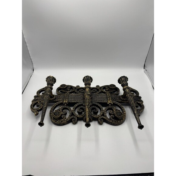 Vintage 1970's Homco Dart 4193 Wall Gothic Candelabra 3 Candle Holder Regency - Picture 5 of 10